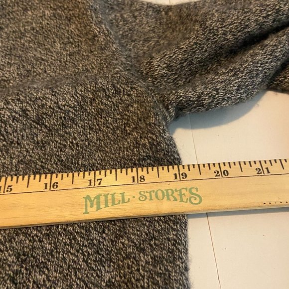 Athleta Women XS Vital V Neck Tunic Sweater Pullover Gray Stretch Wool Cashmere - Picture 8 of 10